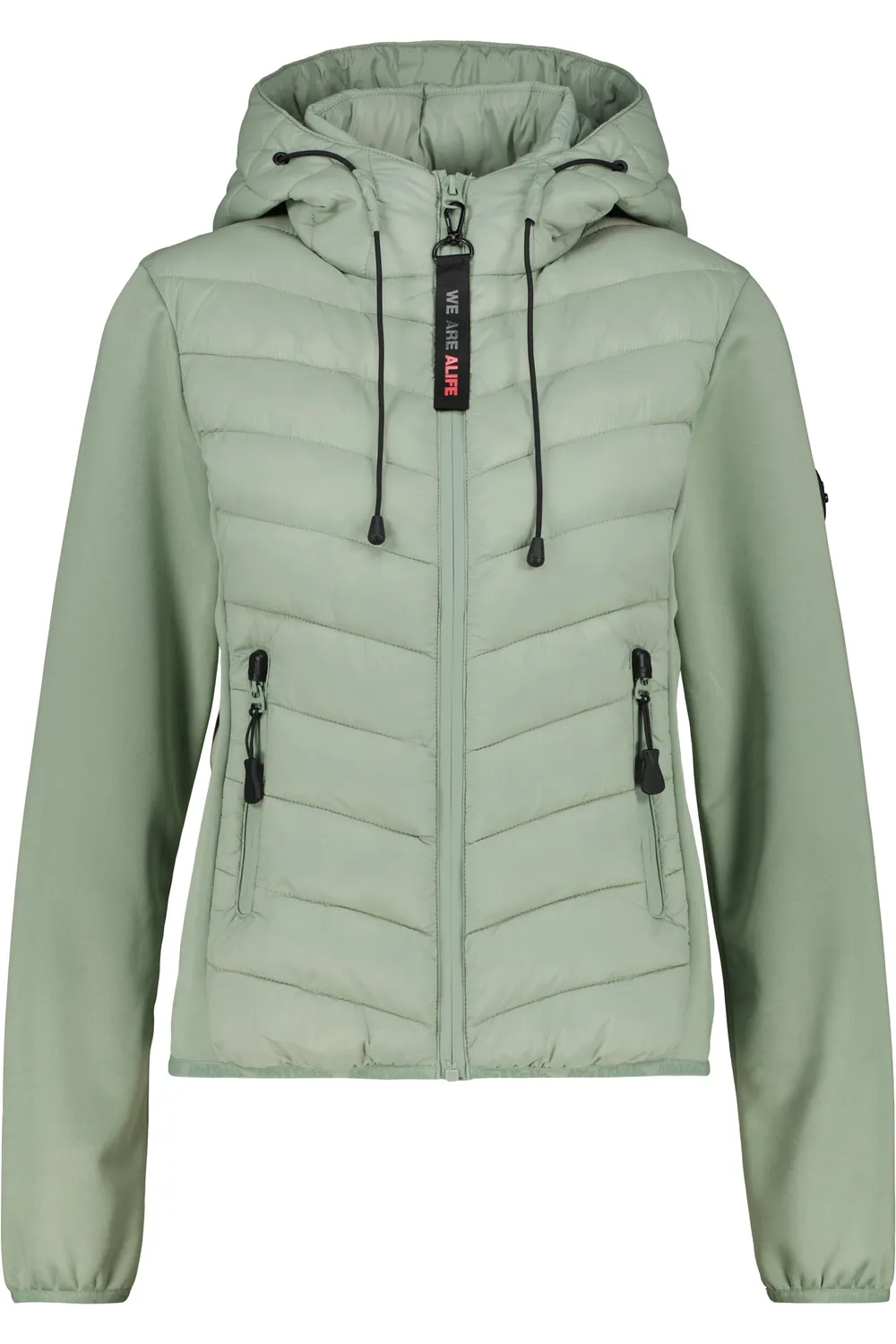 Alife & Kickin ZeliaAK A Hybrid Jacke Hellgrün kurz