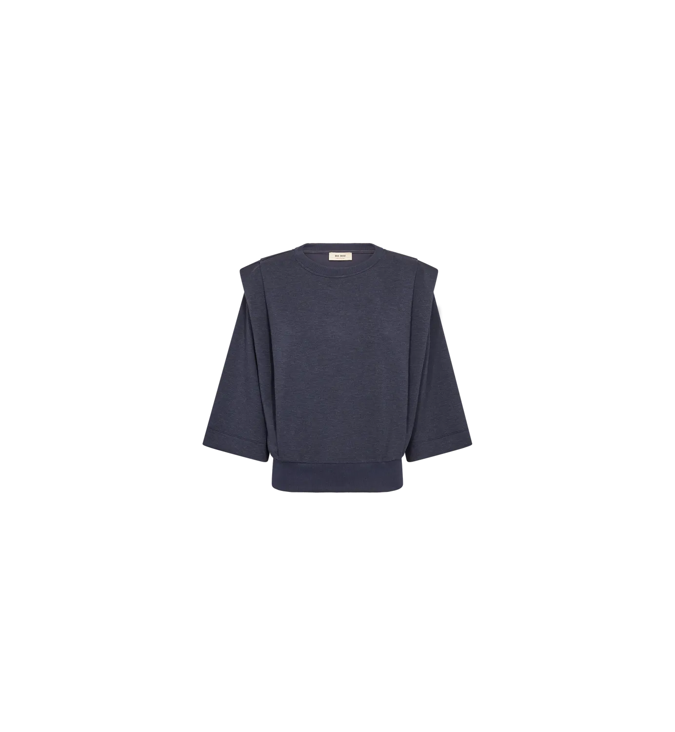 Mos Mosh MMMae O-Neck Sweatshirt navy 3/4-Arm