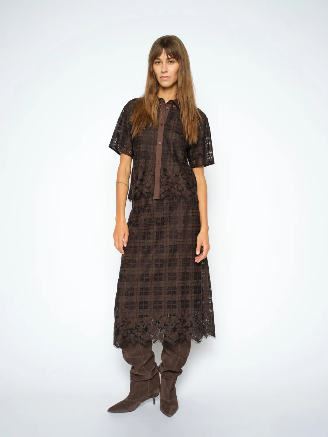 Mos Mosh MMLia Checko Lace Hemd Delicioso Spitze XS-XL