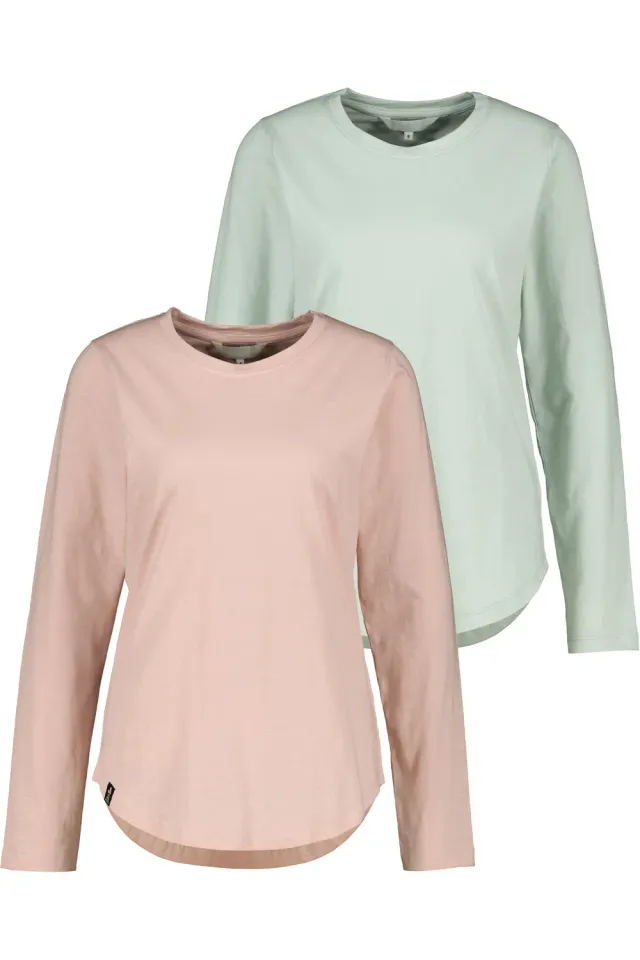 Alife & Kickin LeabellaAK A Longsleeve rosa Doppelpack Damen