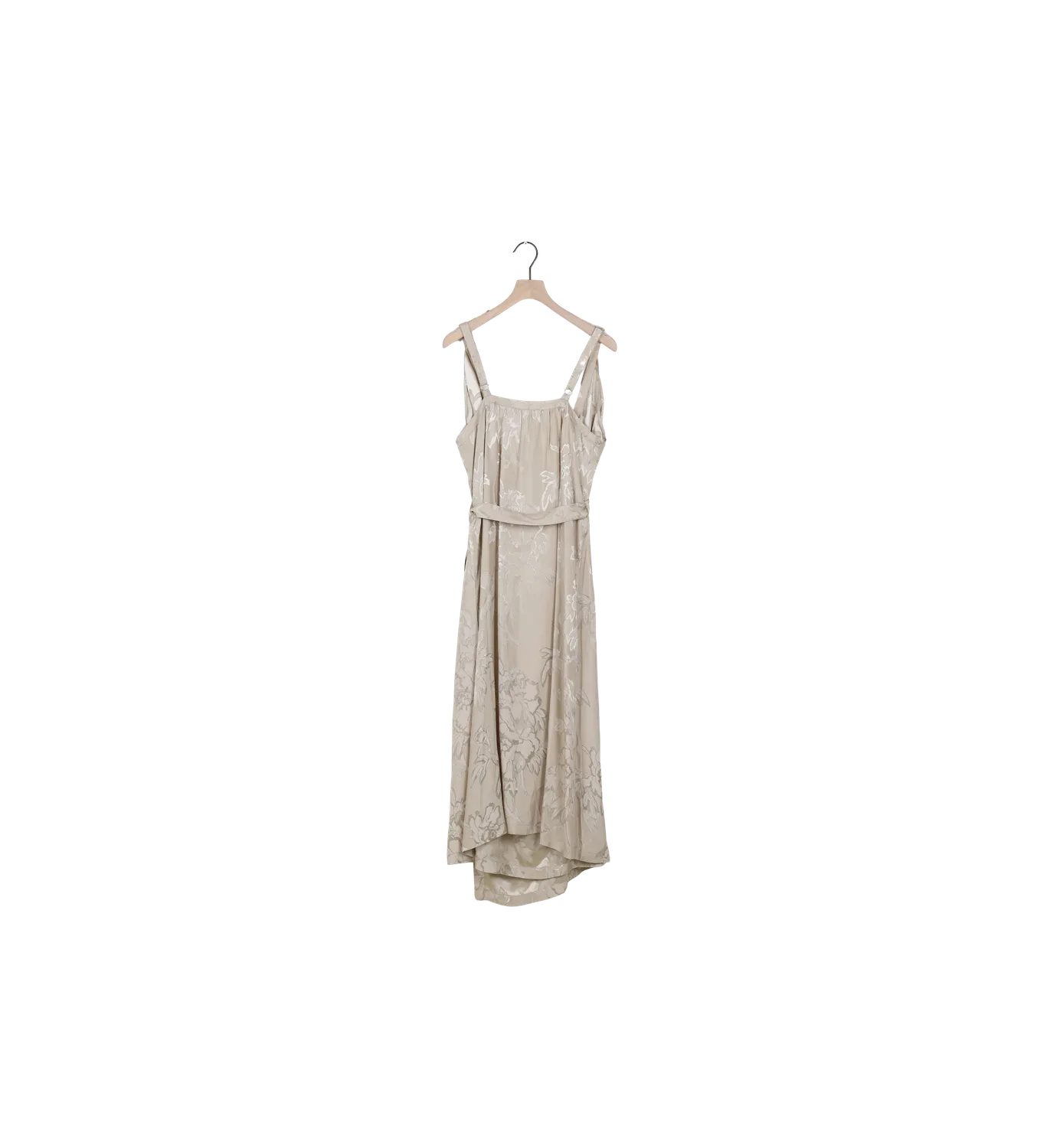 Mos Mosh ReLoved Wrap Flawo Kleid XL Jacquard Grau