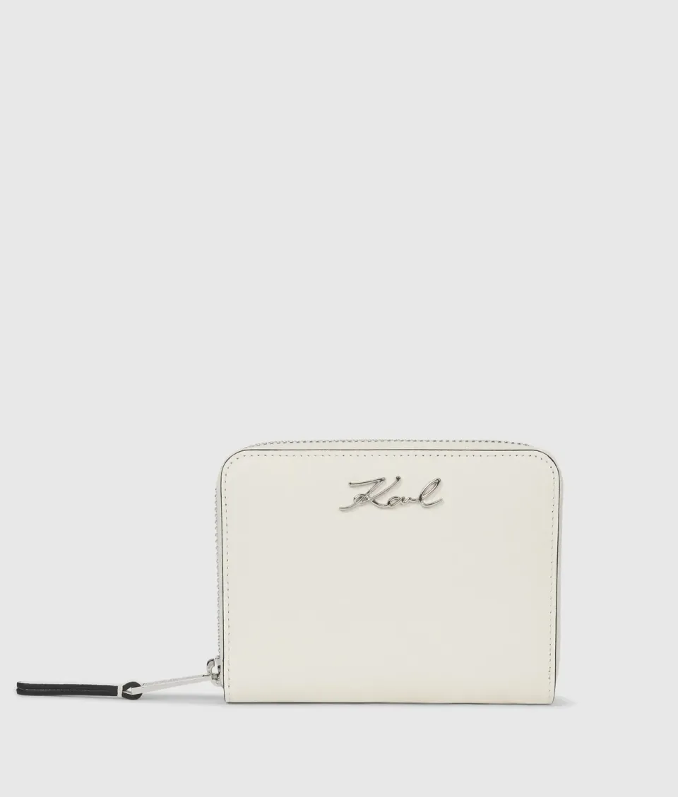 Karl Lagerfeld K/Signature Geldbörse Damen Leder Zip medium