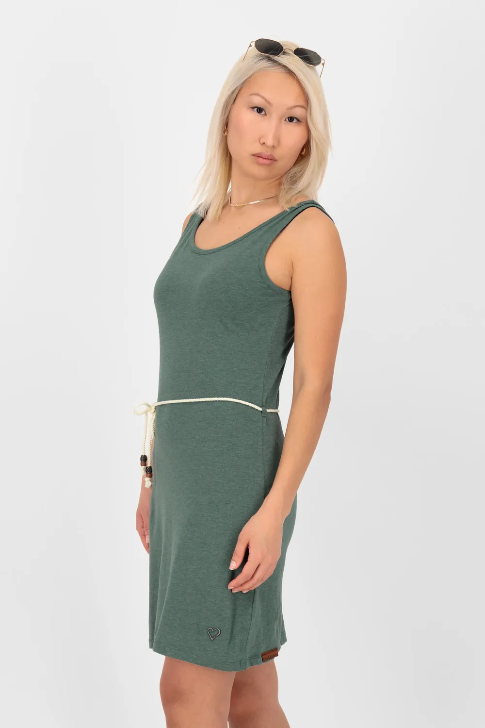 Alife & Kickin JenniferAK A Kleid Dunkelgrün Gr. M ärmellos