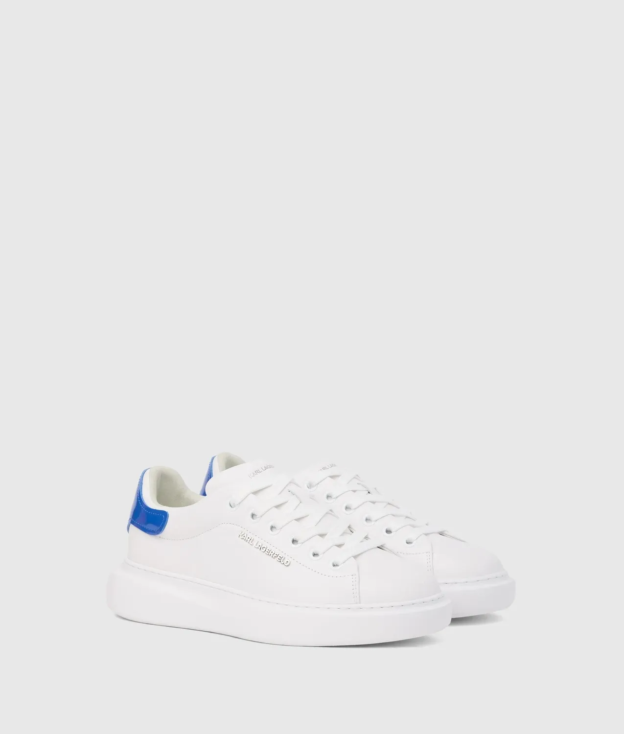 Karl Lagerfeld Ikon Kore Sneaker Leder schwarz glänzend