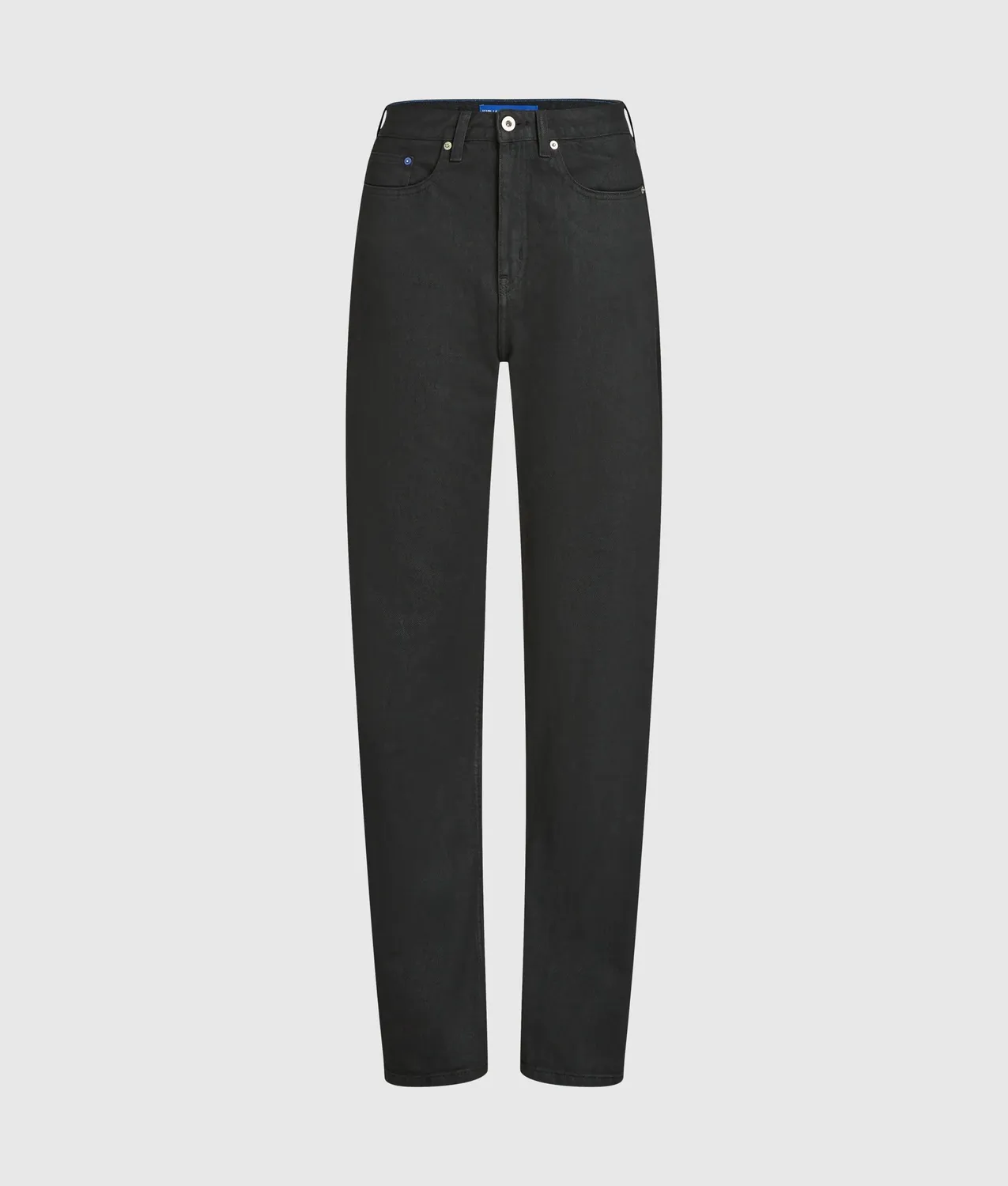 Karl Lagerfeld KL Jeans Coated High-Rise Jeans Straight