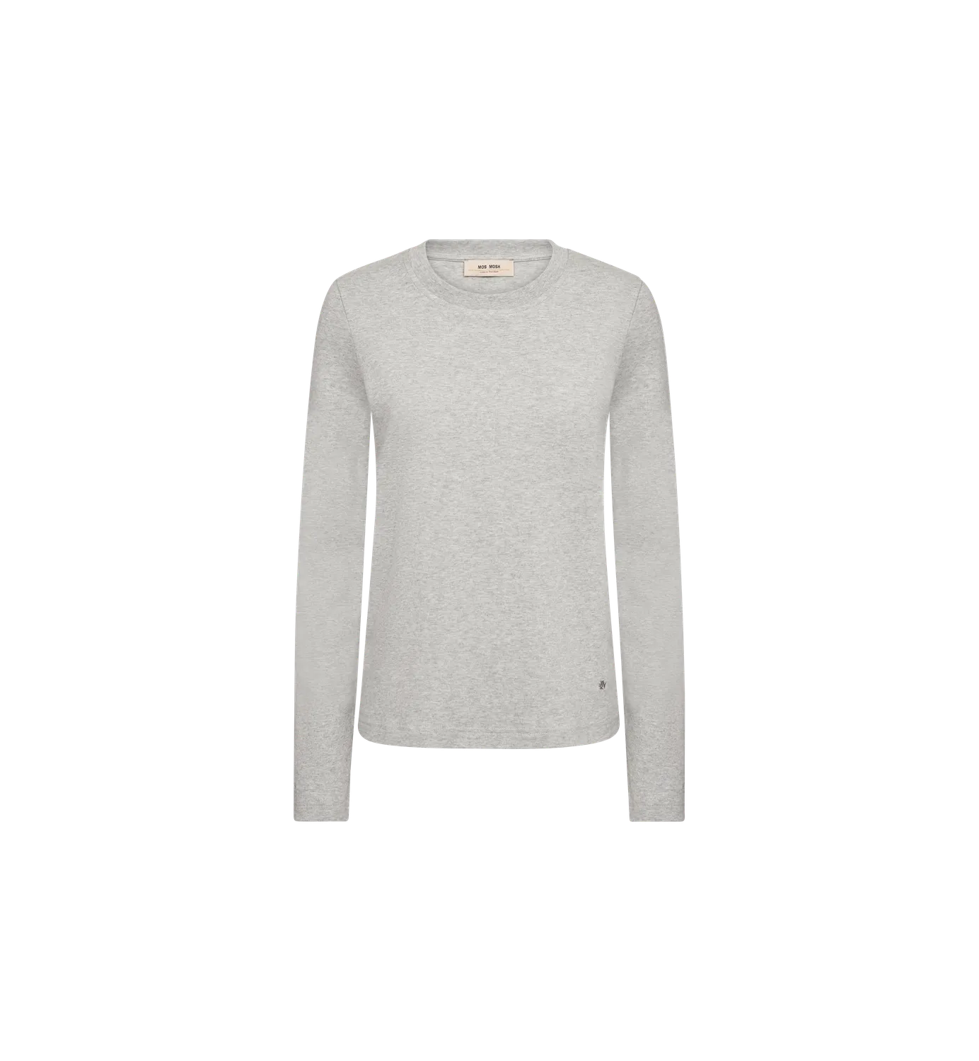 Mos Mosh MMMillie Regular Tee Langarm Grey Melange