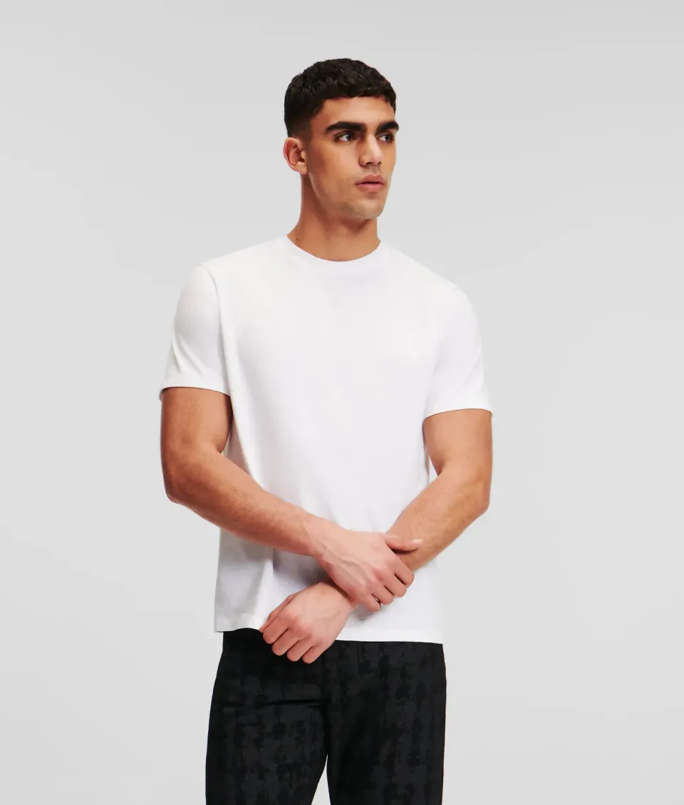 Karl Lagerfeld Ikon Kameo T-Shirt Baumwolle Stick
