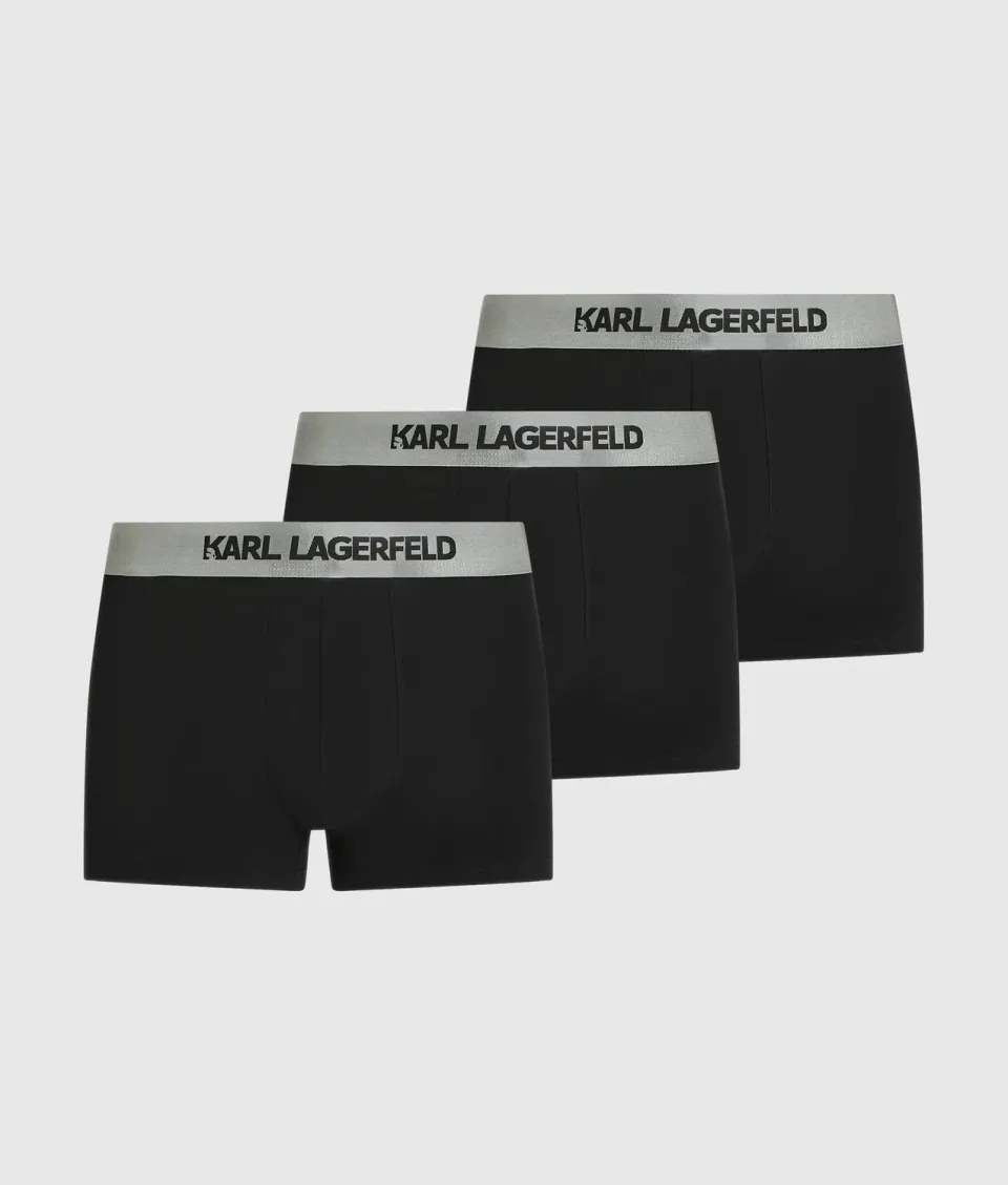 Karl Lagerfeld Trunks 3er-Pack Metallic-Logo