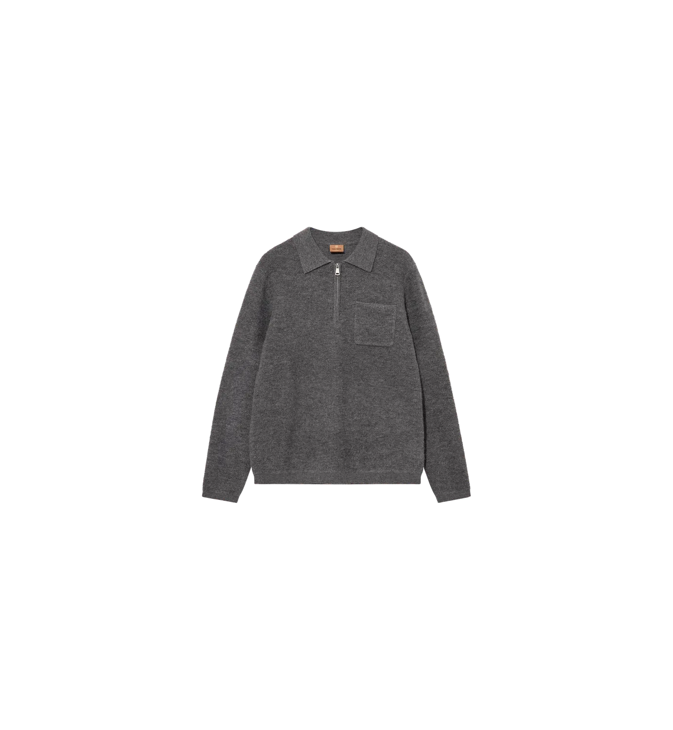Mos Mosh MMGRyan Soft Polo Zip Strick Toasted Coconut