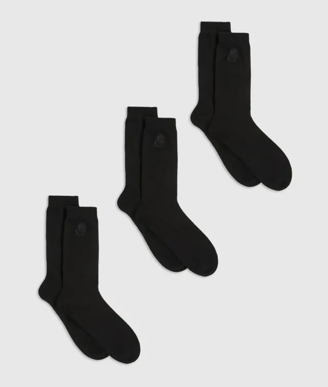 Karl Lagerfeld Ikon Kameo Socken 3er-Pack midi