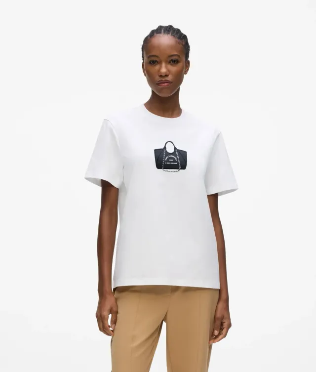 Karl Lagerfeld Bag Motif T-Shirt XS-XXL Bio-Baumwolle