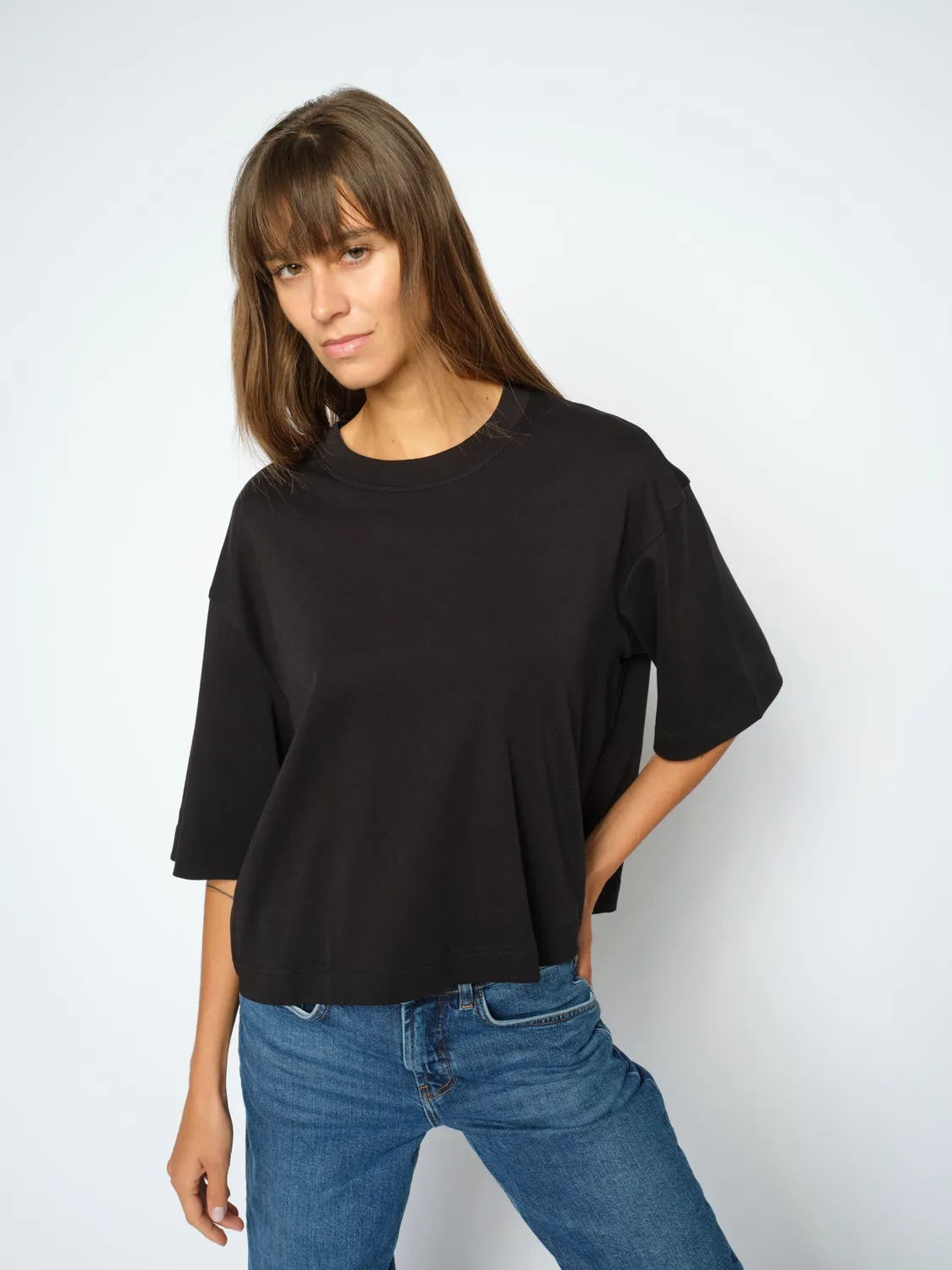 Mos Mosh MMNatalie Boxy T-Shirt Bio-Baumwolle Weiß
