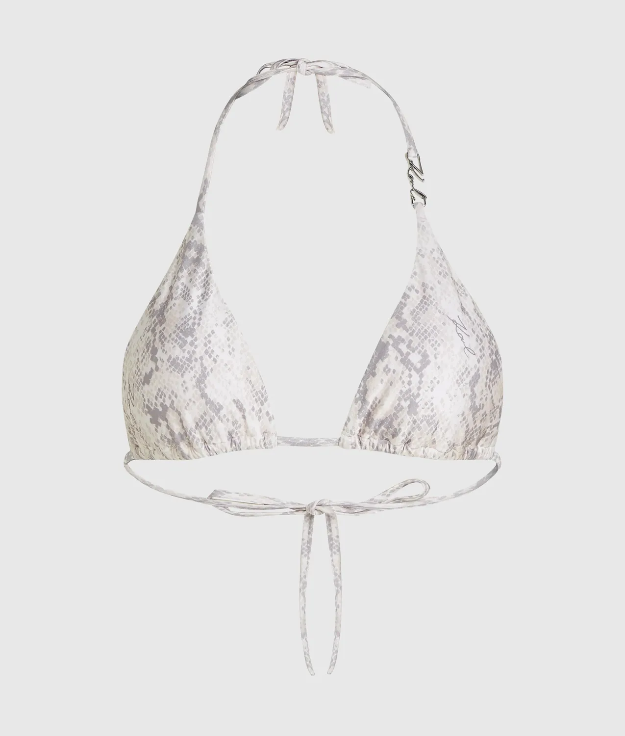 Karl Lagerfeld Triangle Bikini Top Bindebänder