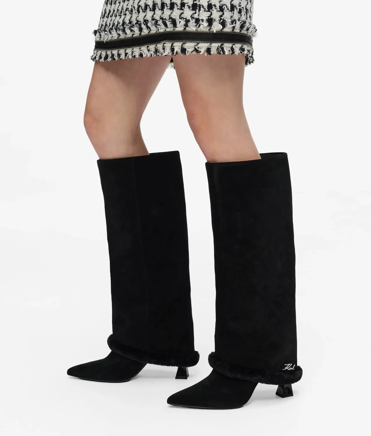Karl Lagerfeld Debutante Stiefel hoch Stilettoabsatz