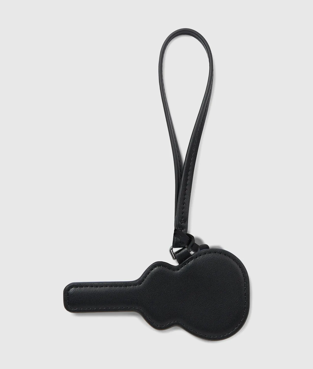 Karl Lagerfeld Ikon Guitar 3D Schlüsselanhänger Leder Schwarz