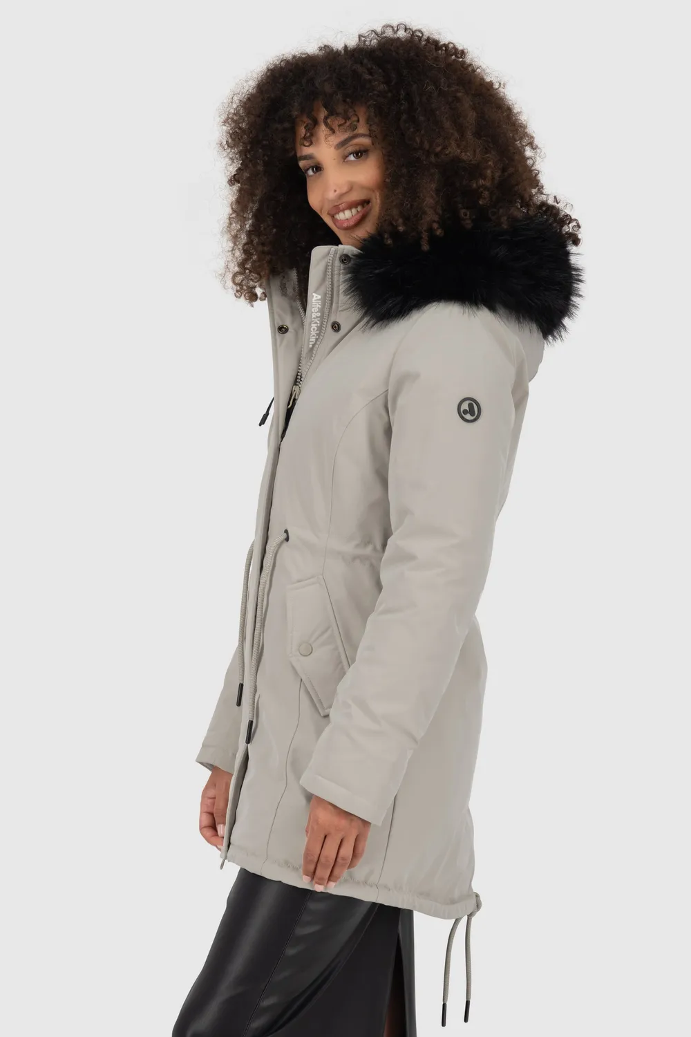 Alife & Kickin KierseyAK A Parka Beige Teddyfutter Damen