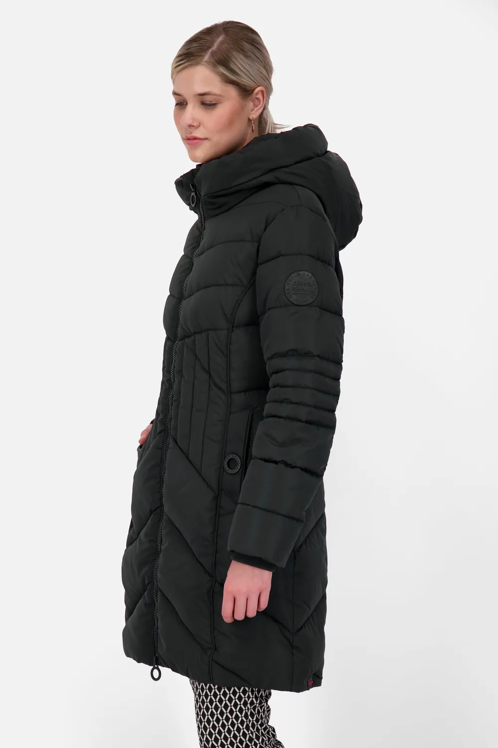 Alife & Kickin PriskaAK A Parka Damen Schwarz warm gefüttert