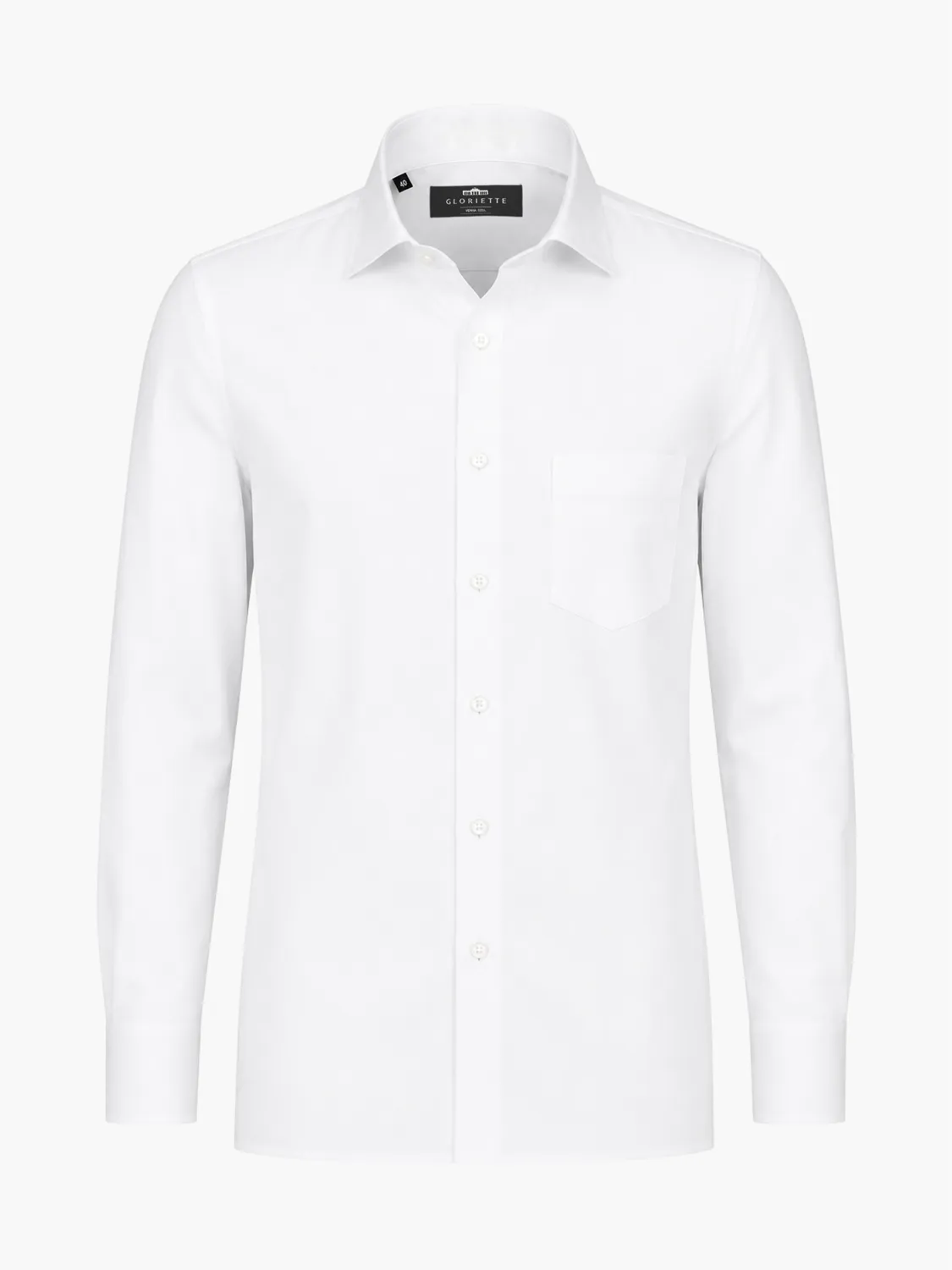 Gloriette Fein Oxford Hemd Hellblau bügelfrei Fashion Fit