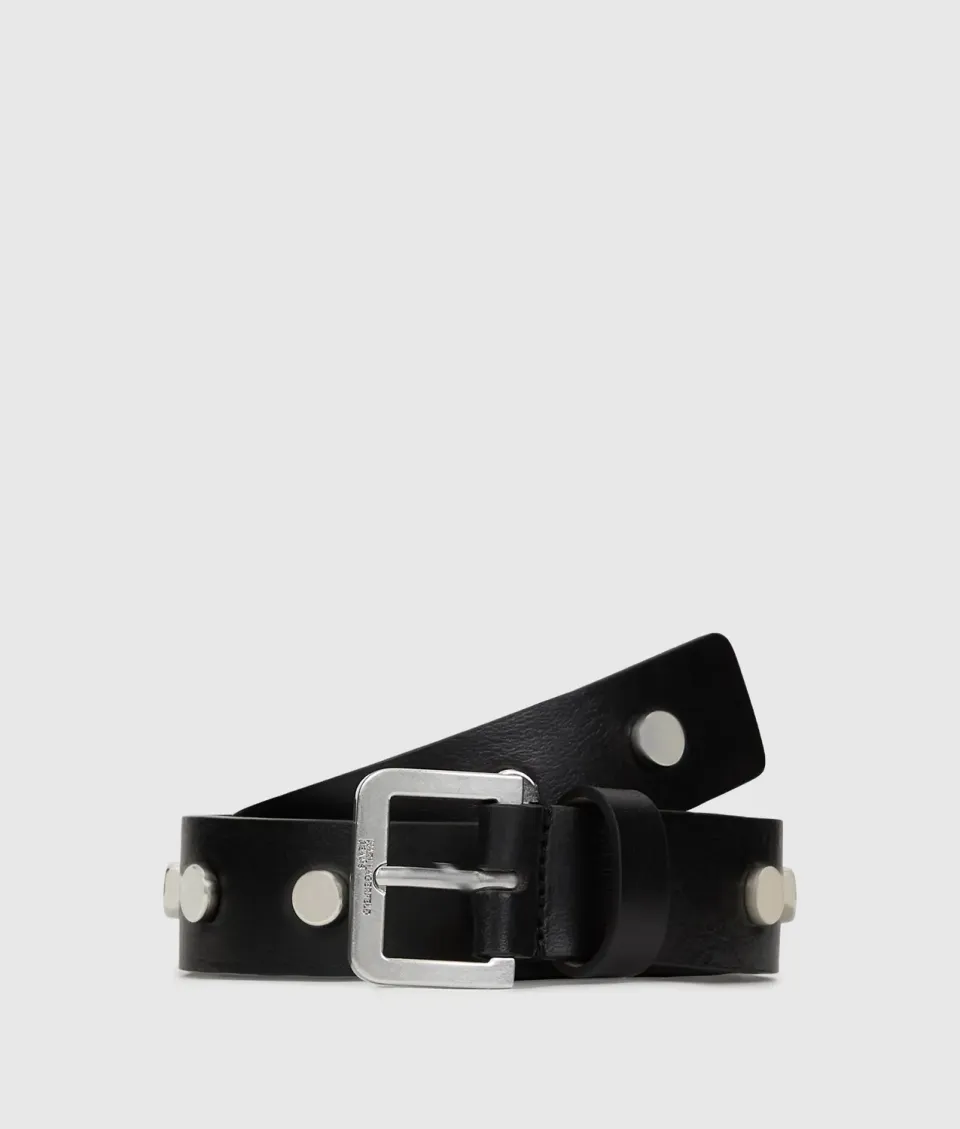 Karl Lagerfeld KL Jeans Nieten Ledergürtel Damen breit