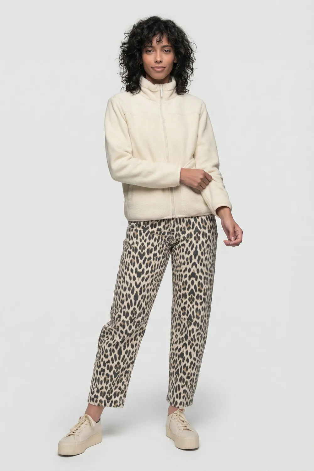Alife & Kickin LysannAK T Teddy Jacke Weiß Damen