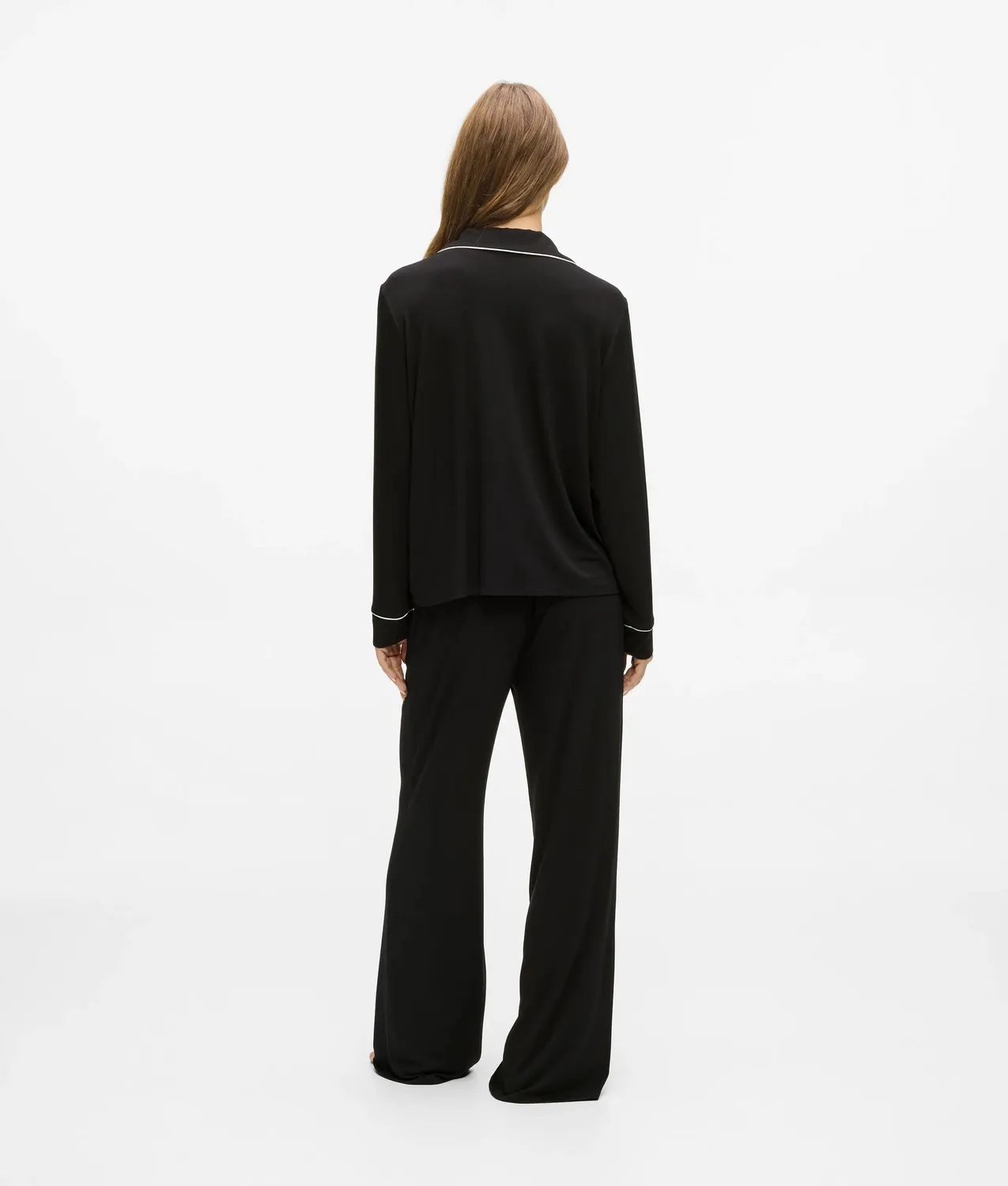 Karl Lagerfeld Signature Pyjama Viskose lang