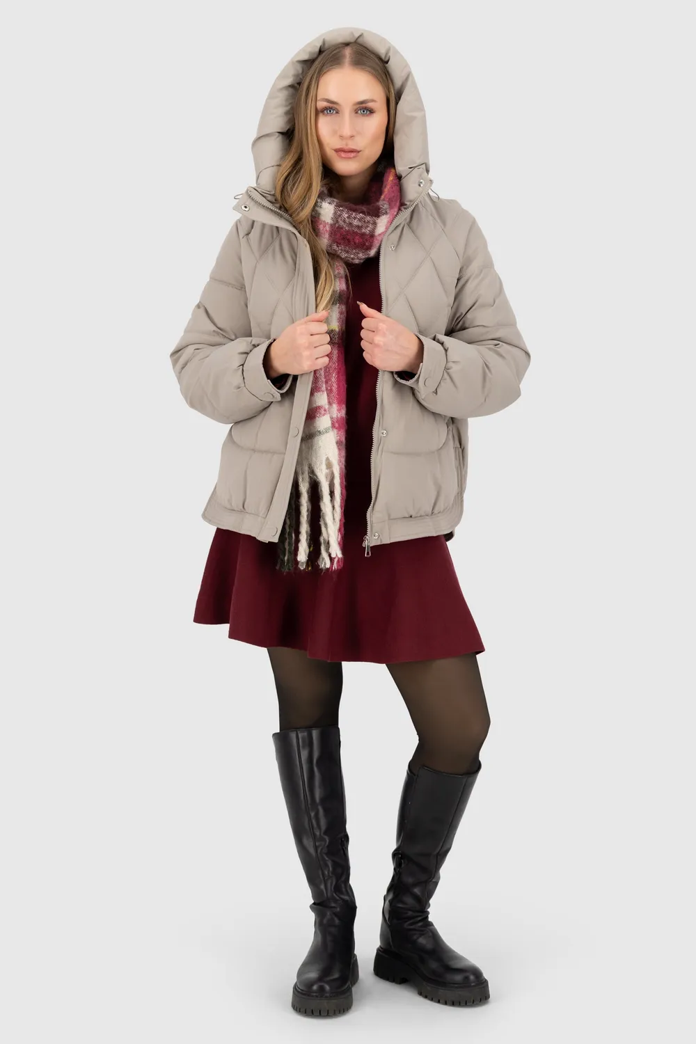 Alife & Kickin HedwigAK A Pufferjacke Grün Winterjacke vegan