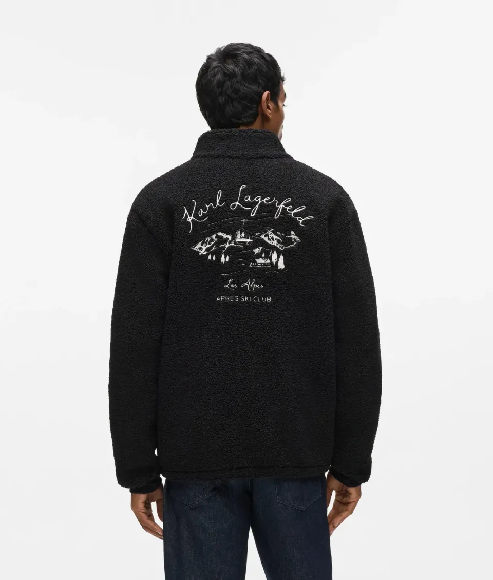 Karl Lagerfeld Loungewear Fleecejacke Teddy Reissverschluss