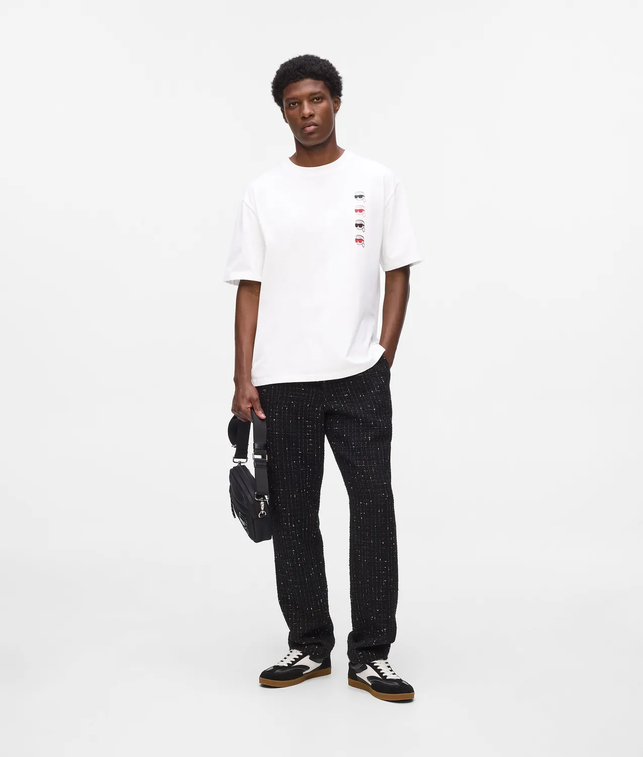 Karl Lagerfeld Ikon Fusion T-Shirt Baumwolle Relaxed