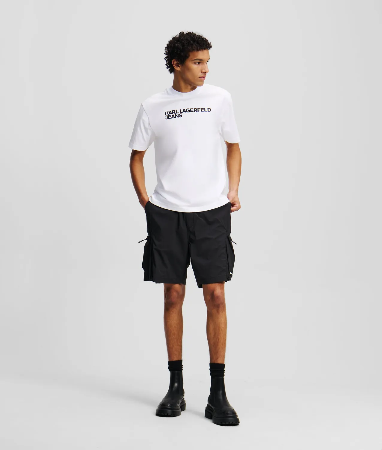 Karl Lagerfeld Jeans Logo T-Shirt Baumwolle Regular Fit