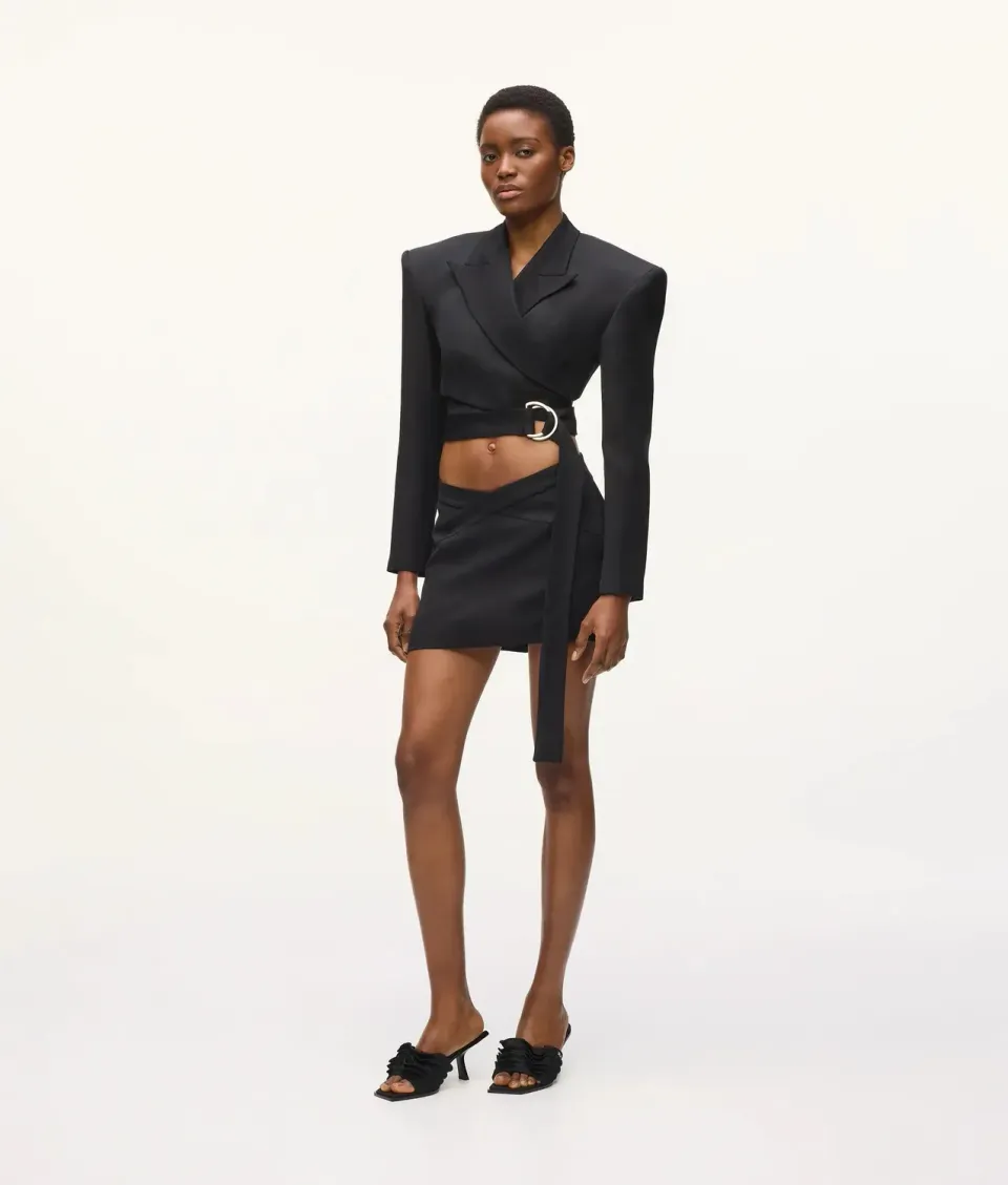Karl Lagerfeld KL Studio Mini Skort Wickel V-Bund