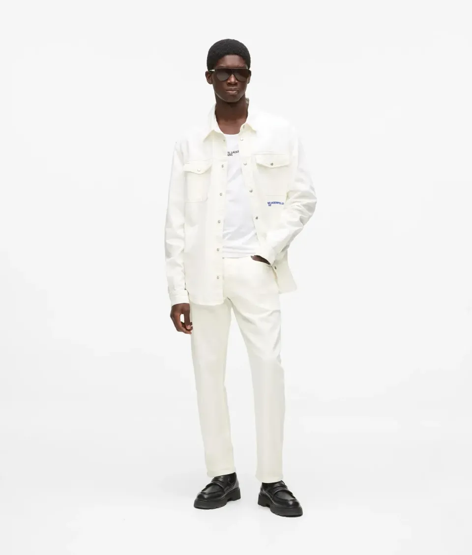 Karl Lagerfeld KL Jeans White Tapered Jeans Weiß Herren
