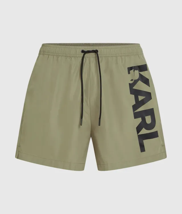 Karl Lagerfeld Logo Boardshorts Badeshorts Polyester