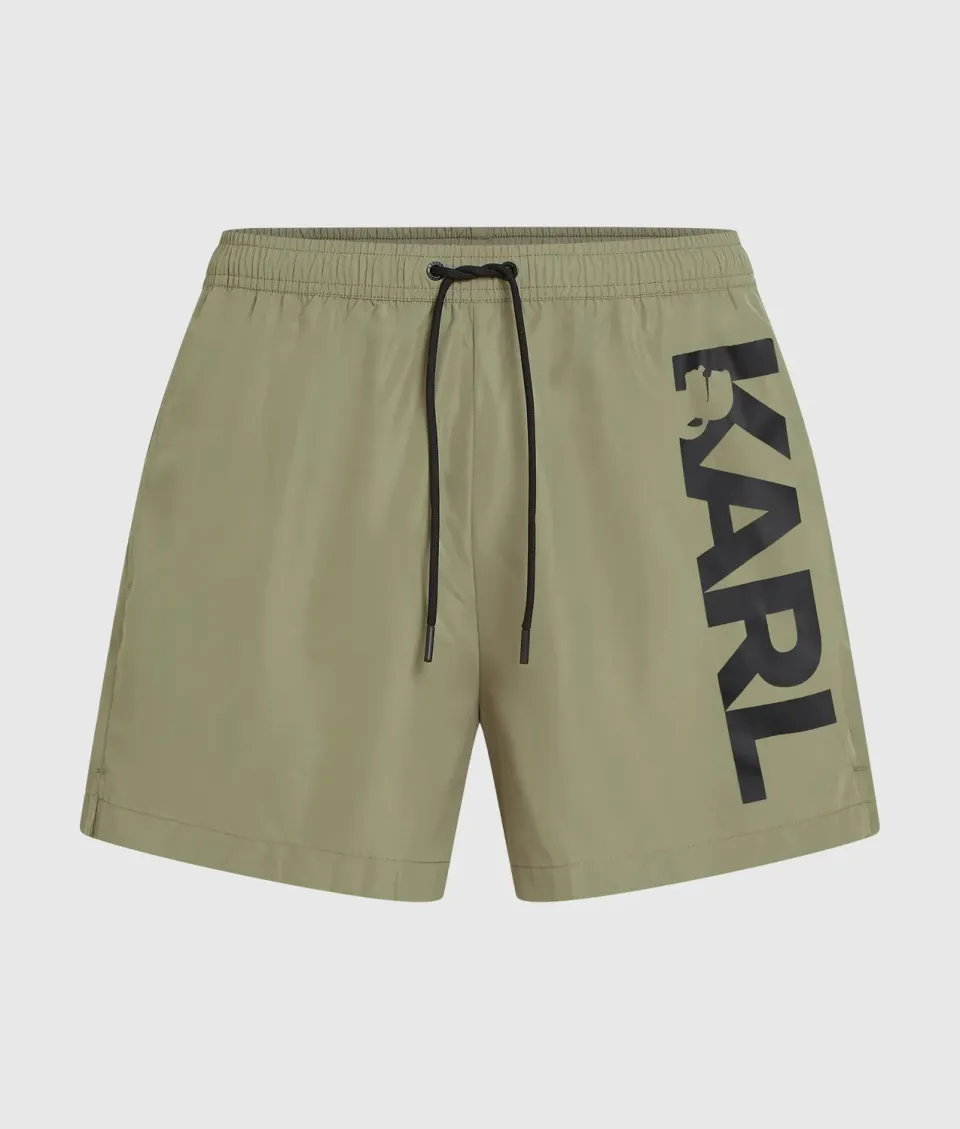 Karl Lagerfeld Logo Boardshorts Badeshorts Polyester