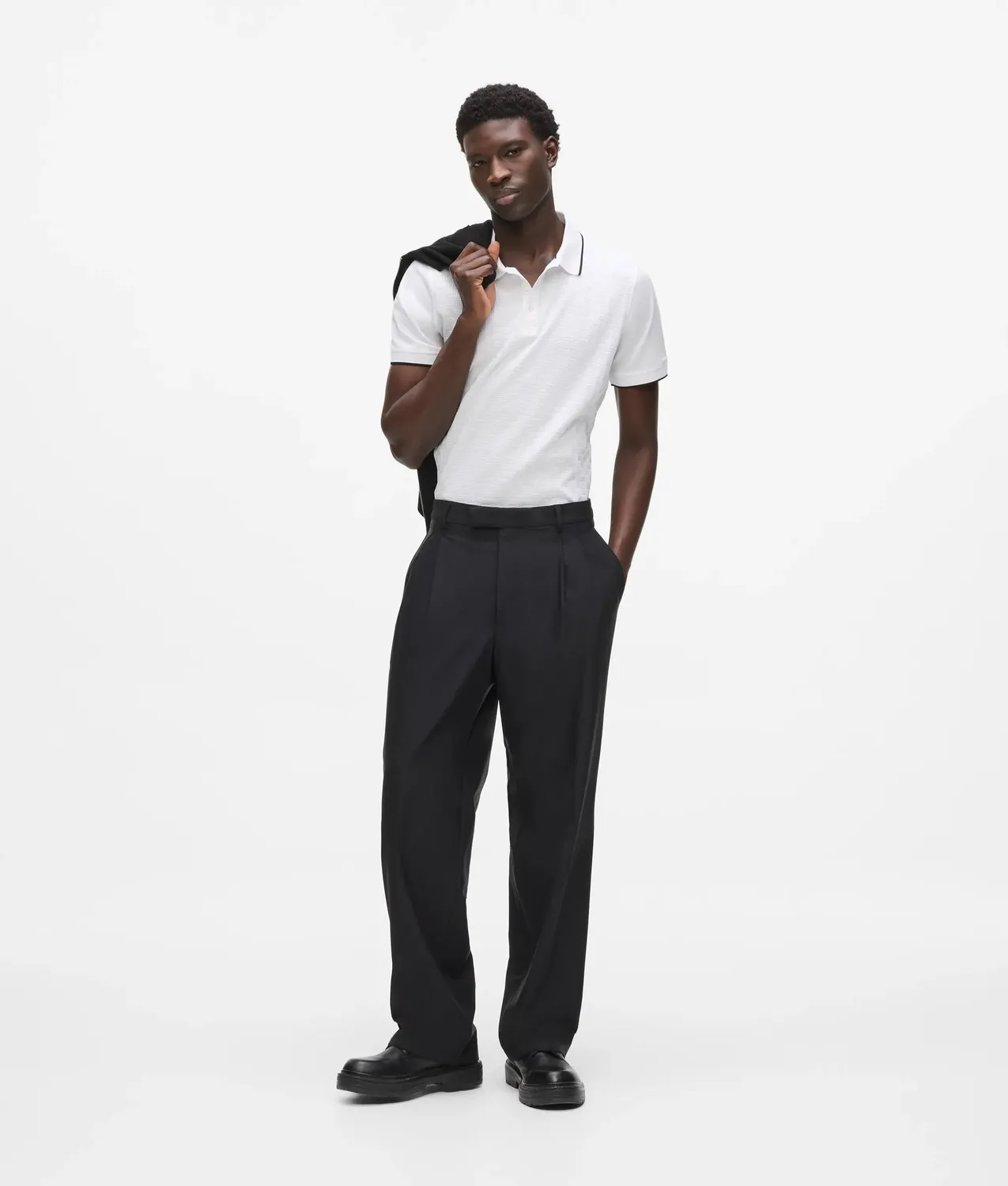 Karl Lagerfeld Polo Monogramm Herren Struktur