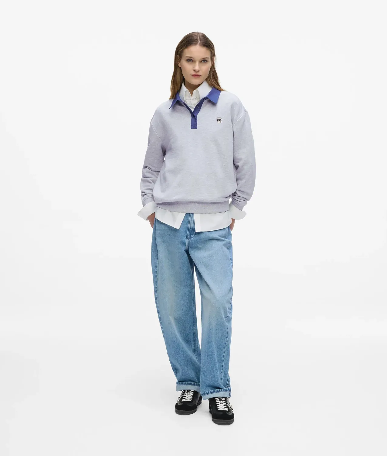Karl Lagerfeld Ikon Sweatshirt Denim Damen Bio