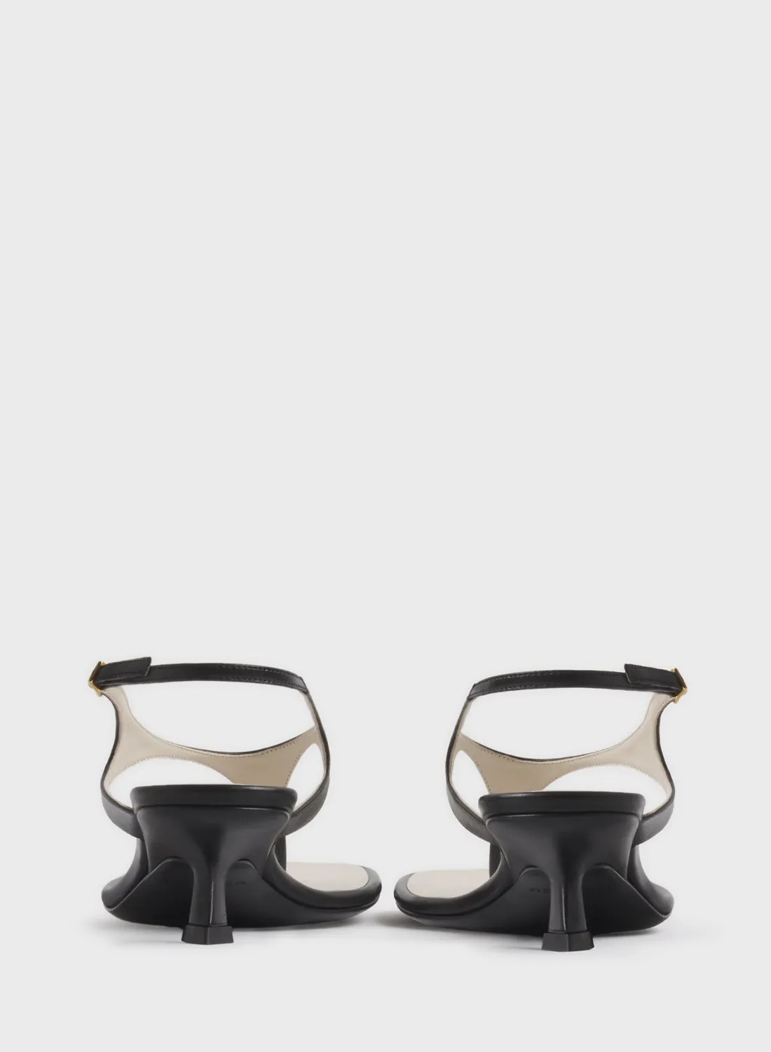 Mugler Thong Sandalen 45 Leder schwarz
