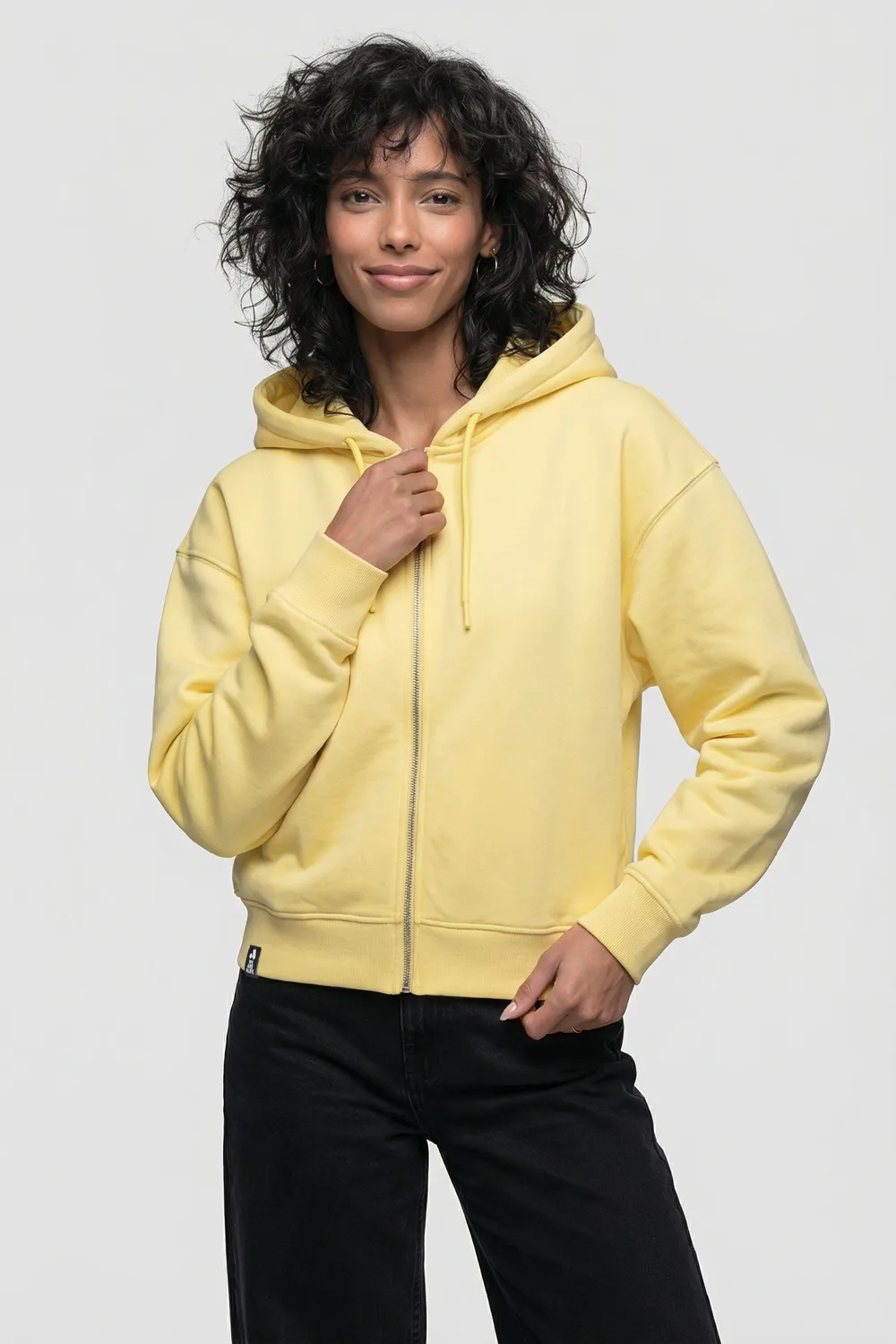 Alife & Kickin LivAK Sweatjacke Elegance Gelb kurz
