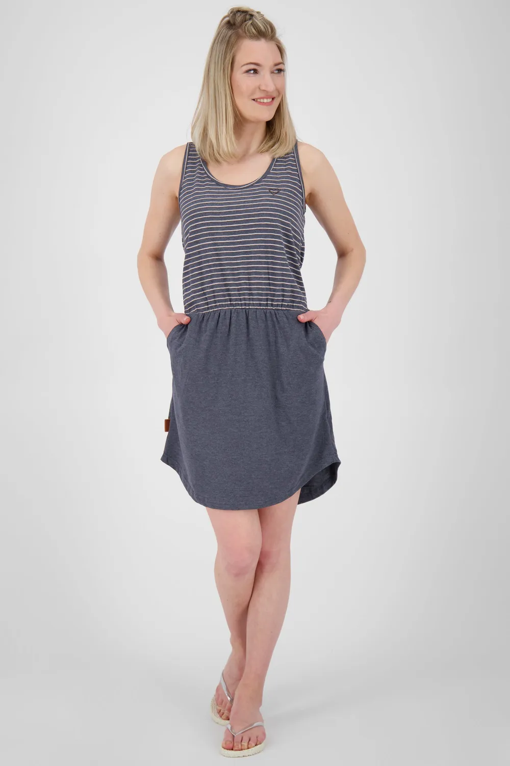 Alife & Kickin RosalieAK Jerseykleid Dunkelblau Print