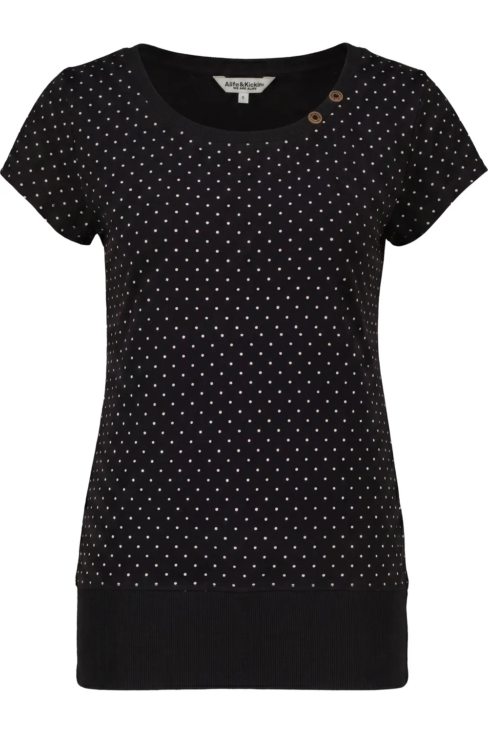 Alife & Kickin BirteAK P T-Shirt Schwarz Kurzarm