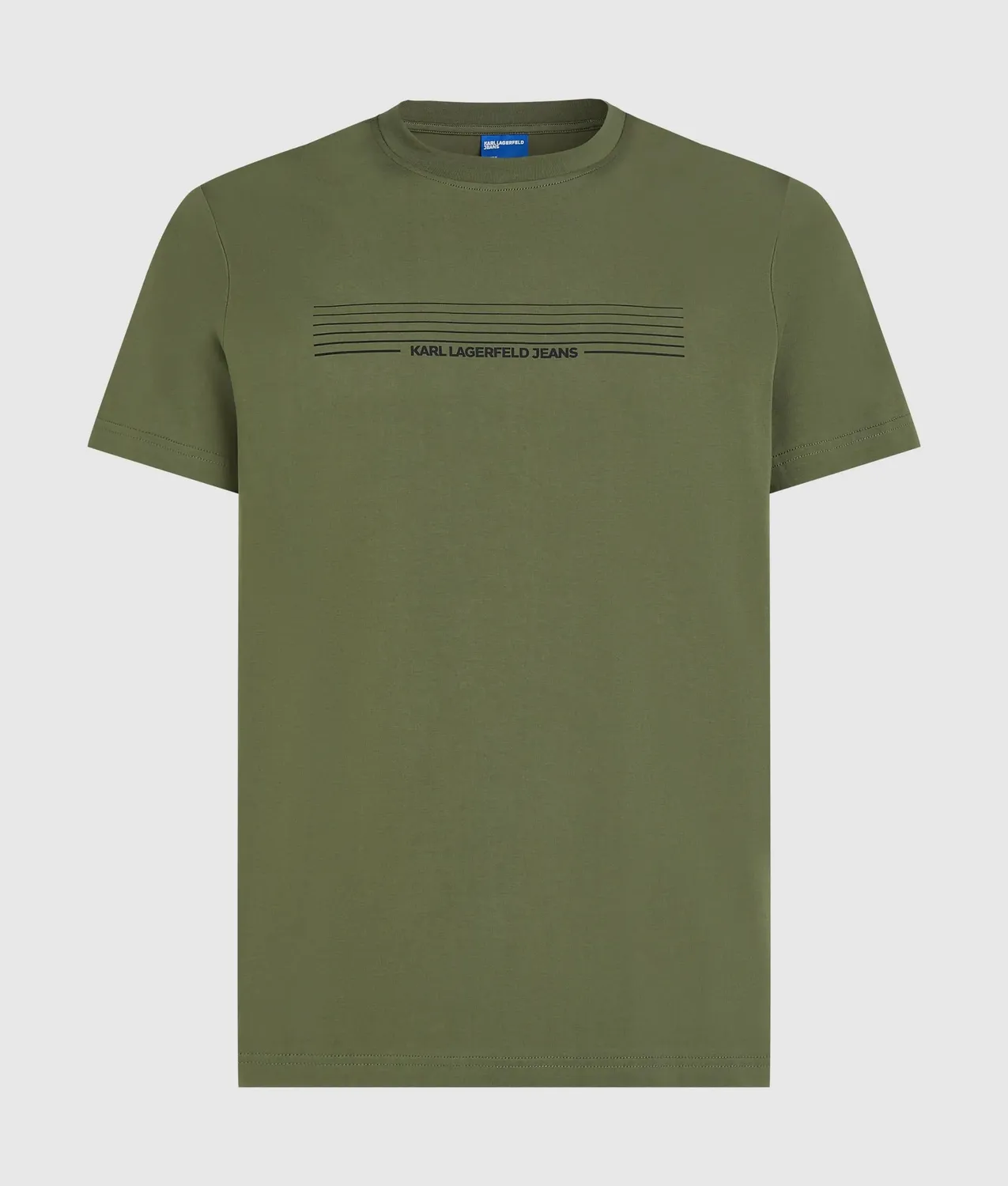 Karl Lagerfeld KL Jeans Slim Striped Logo T-Shirt Streifen
