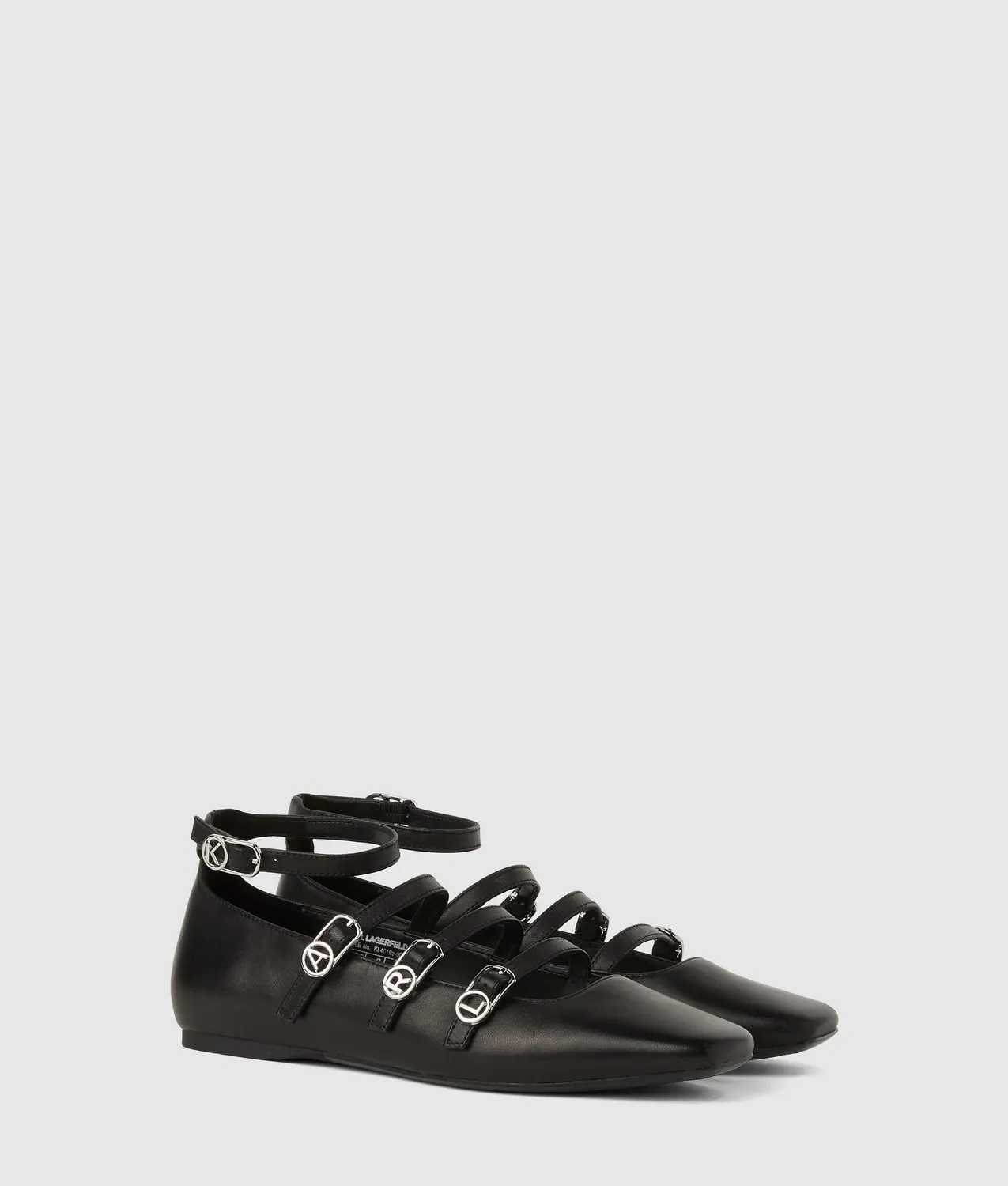 Karl Lagerfeld Konnie Riemen Ballerinas Leder