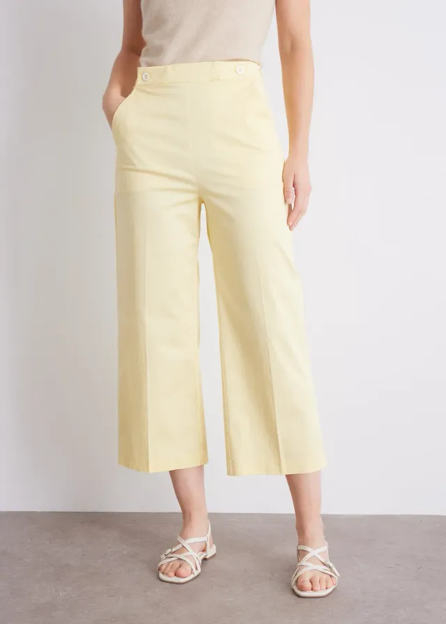 Senatex Culotte OCS Baumwollhose Mocca 34 weiter Schnitt