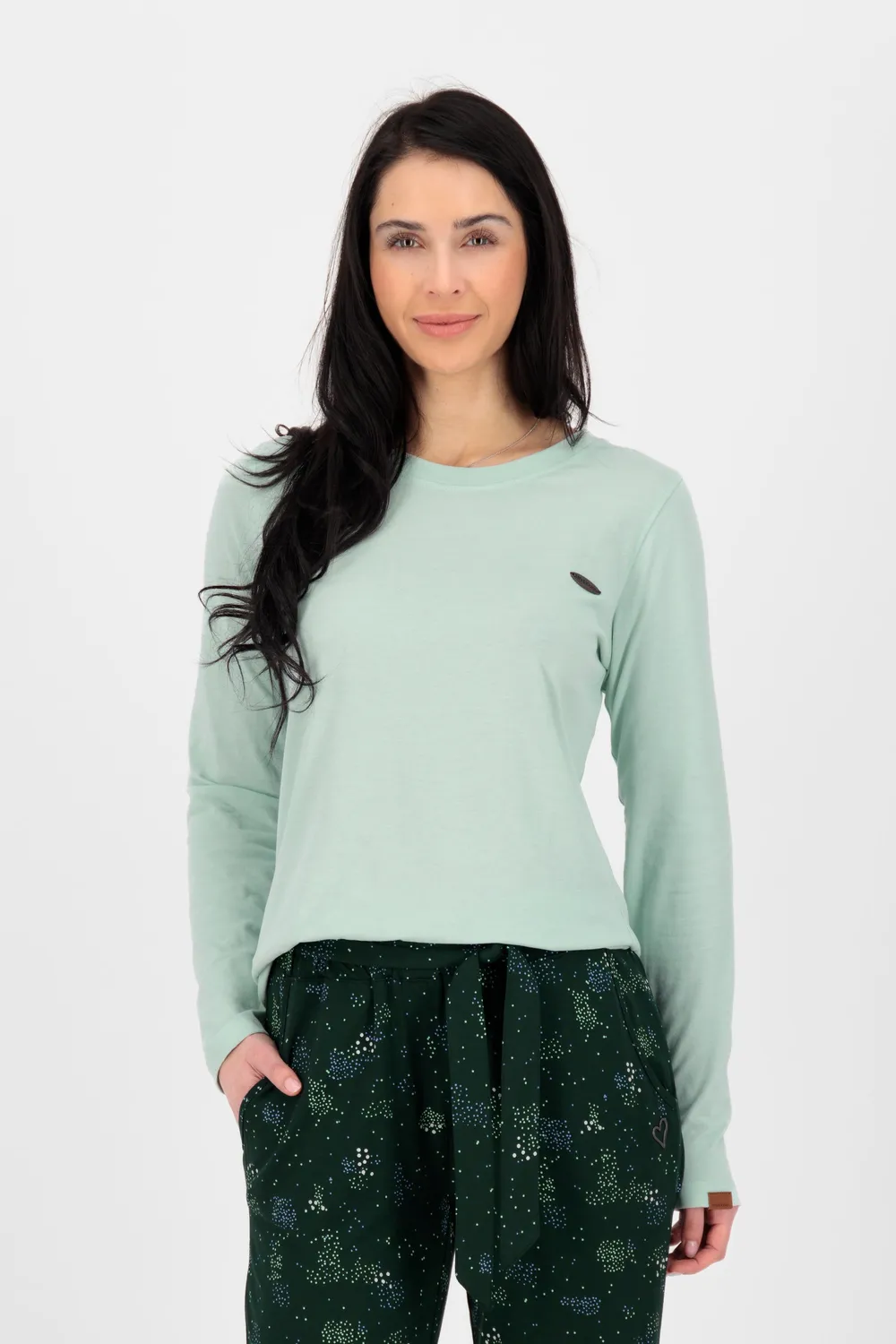 Alife & Kickin LeaAK A Longsleeve hellgrün schmal Damen