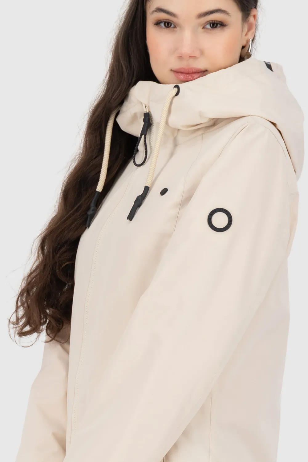 Alife & Kickin LilouAK A Jacket Jacke Beige Kapuze
