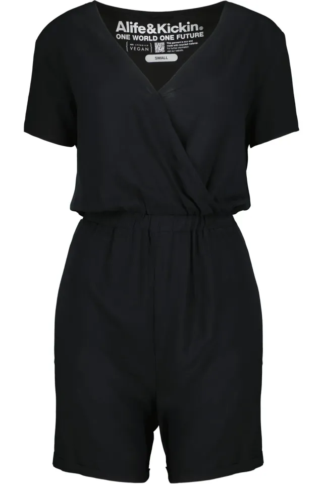Alife & Kickin HellaAK A Jumpsuit Schwarz V-Ausschnitt