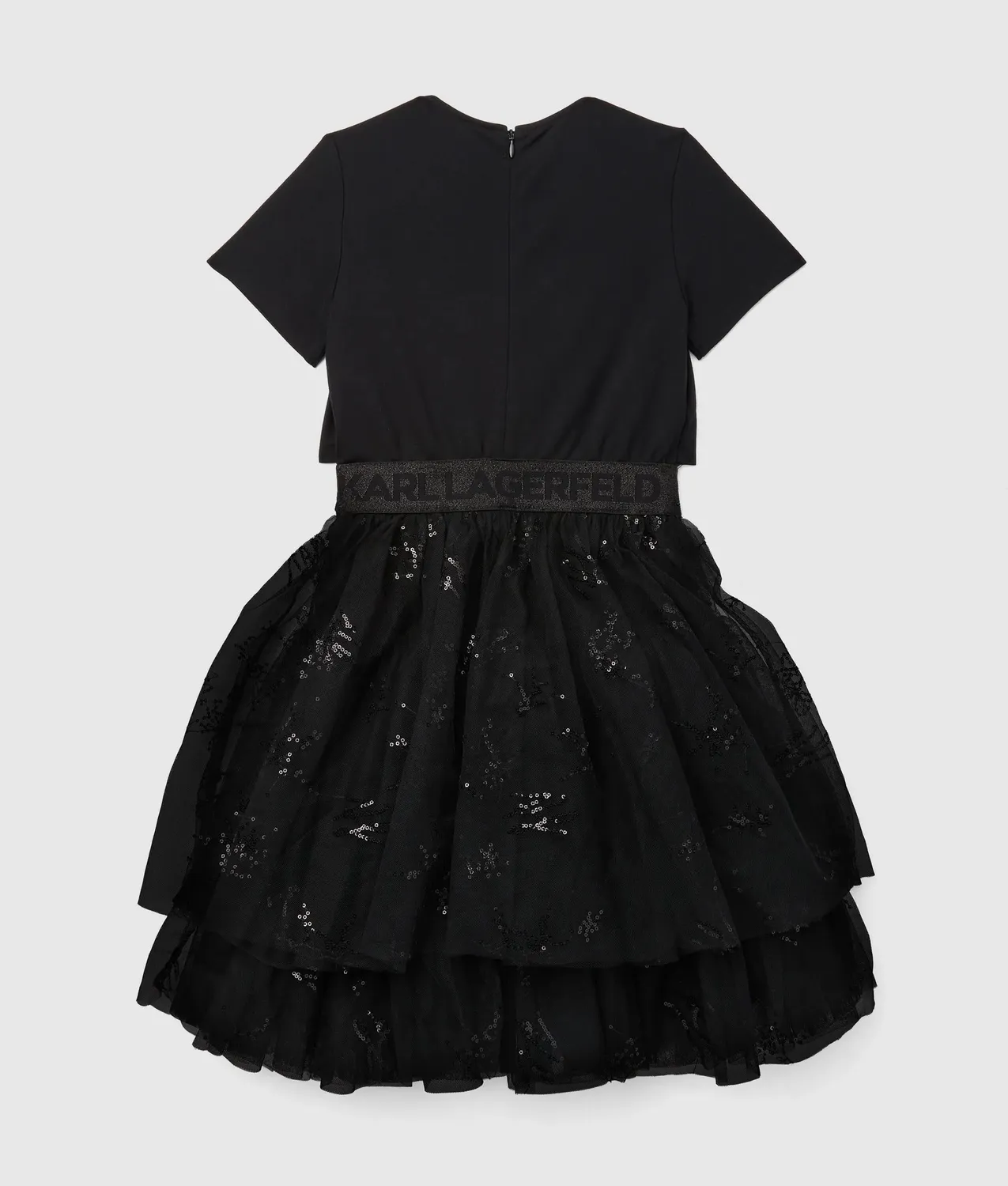 Karl Lagerfeld Kids Sequin Mesh Kleid Pailletten Festlich