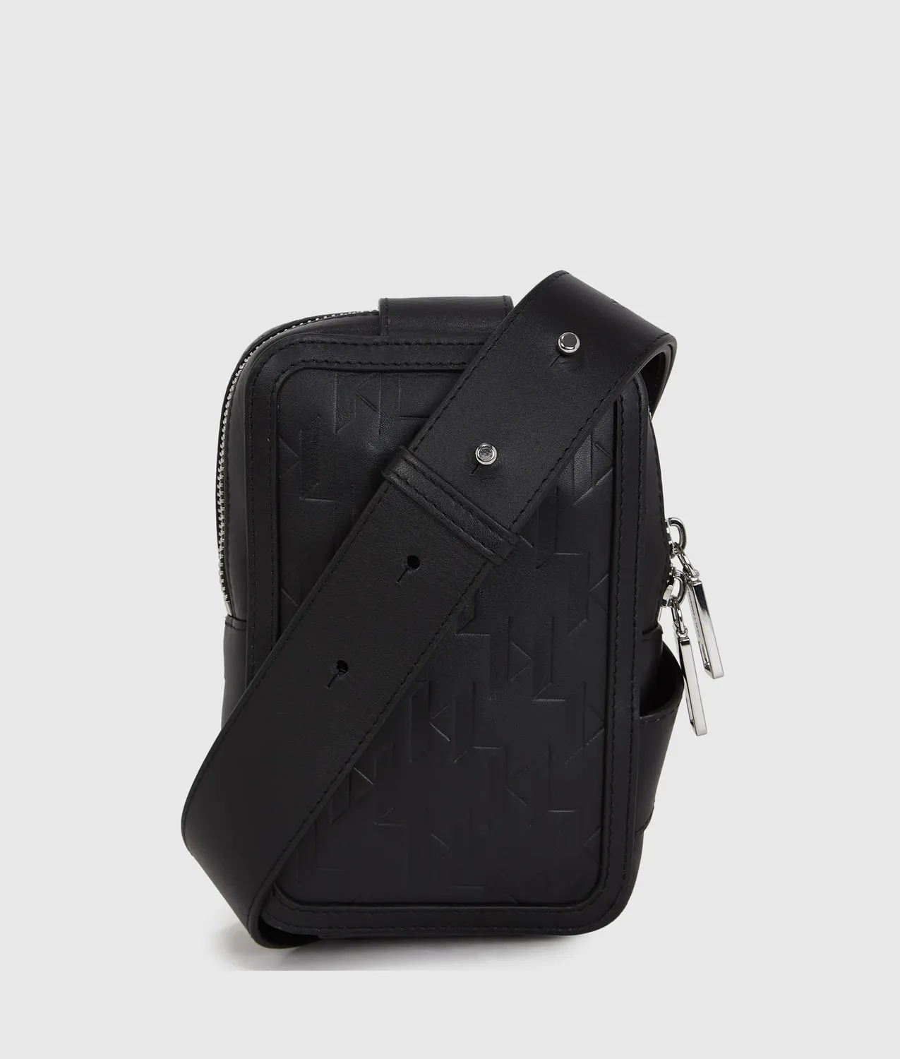 Karl Lagerfeld K/Loom Sling Bag Leder Monogramm schwarz