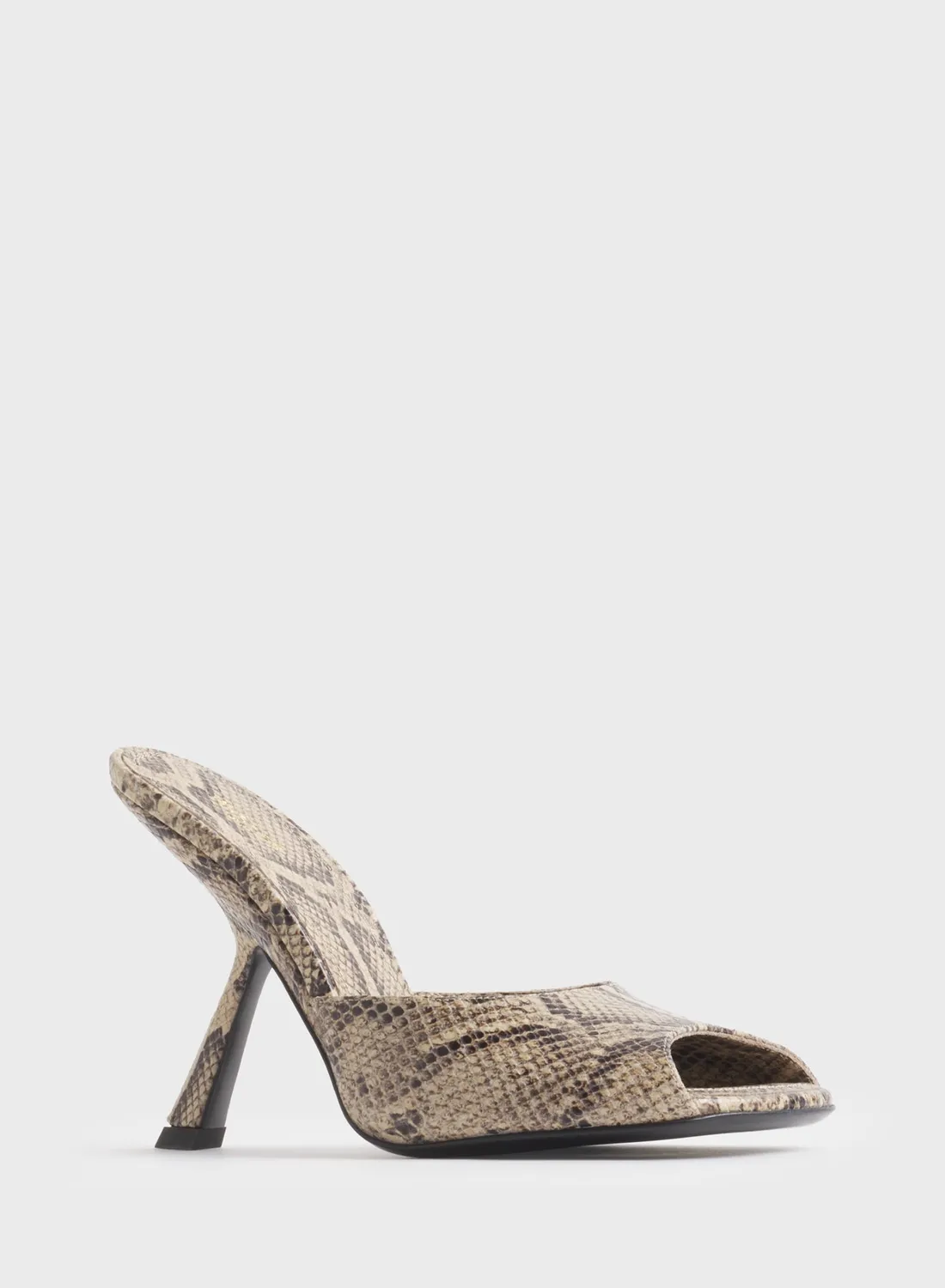 Mugler Peep-Toe Mules 105 Lack-Mules