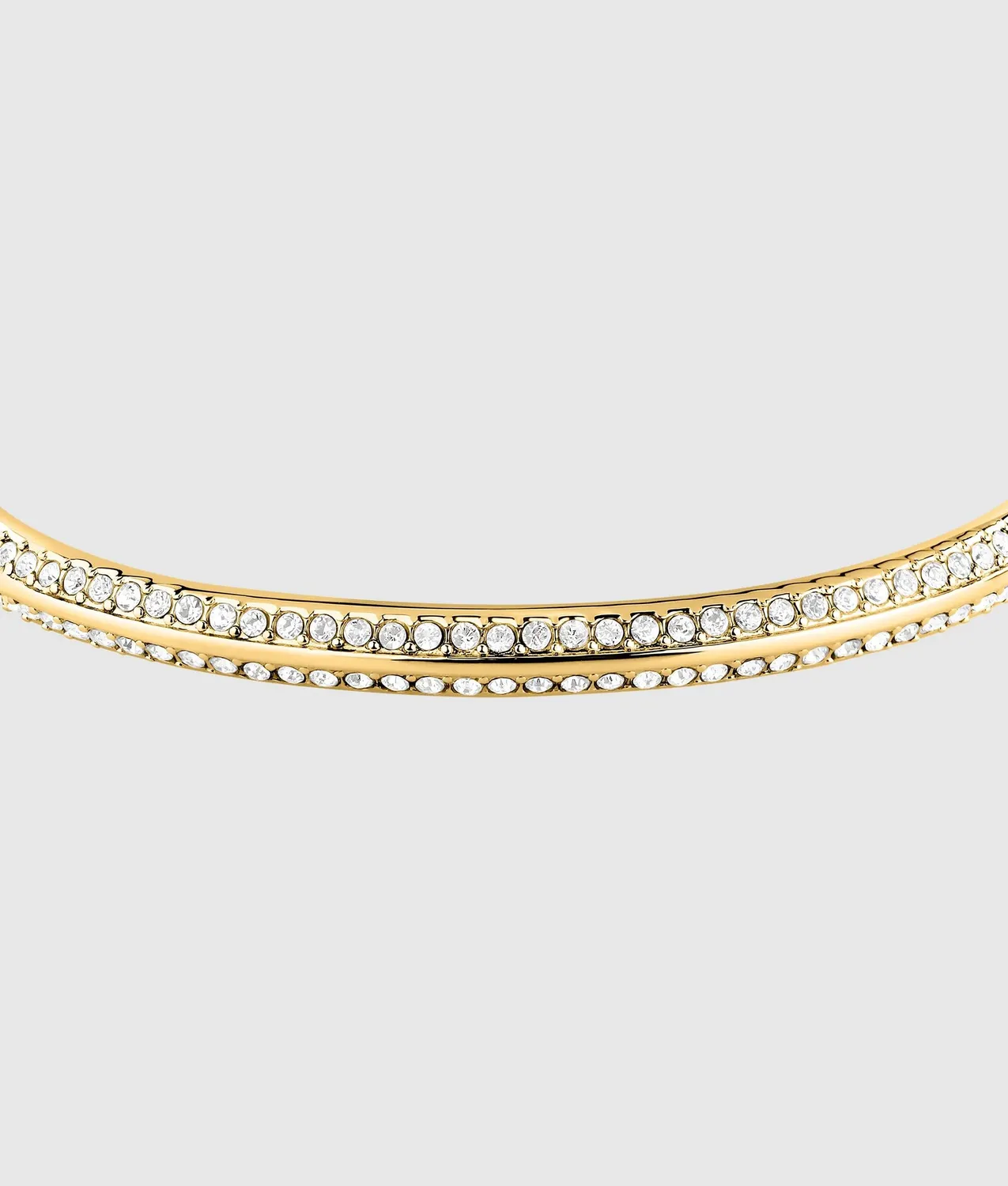 Karl Lagerfeld Gold Crystal Bangle Armreif