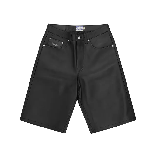 Corteiz Ardwear Leather Short Black Echtleder